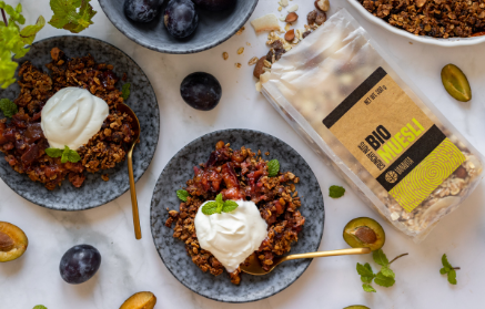 Fitness recept: Knapperige abrikozenkruimel.