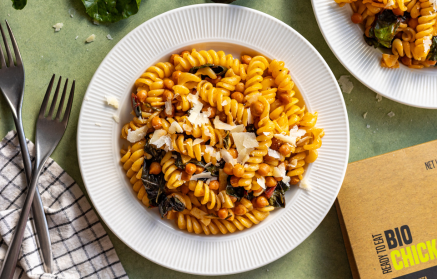 Fitness Recipe: Pasta with Chickpeas and Parmesan