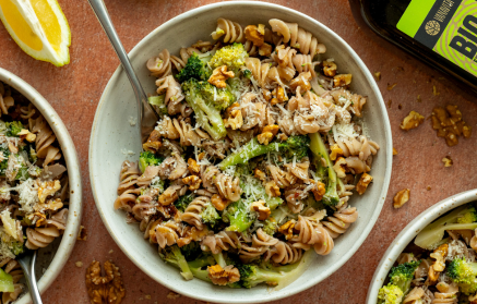 Fitness Recipe: Pasta with Broccoli, Walnuts, and Parmesan