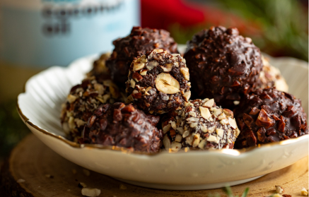 Fitness Recipe: No-Bake Chocolate Balls with Hazelnuts