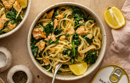 Fitness Recipe: Pasta with Spinach and Salmon