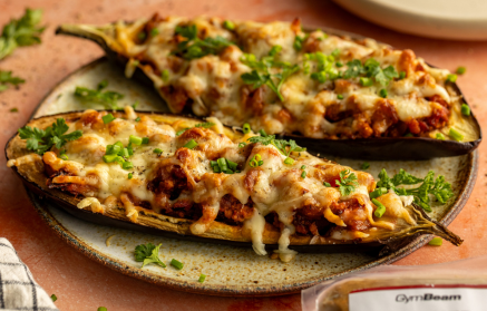 Fitness Recipe: Stuffed Aubergine with Tofu and Cheese