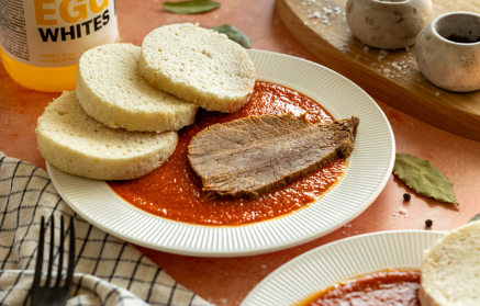 Fitness Recipe: Tomato Sauce with Beef and Protein Dumpling