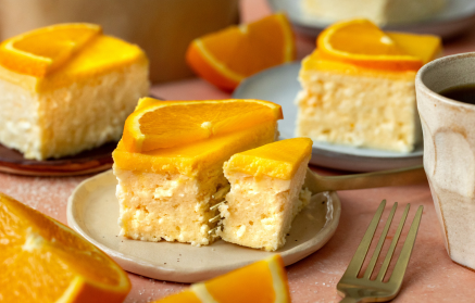 Fitness Recept: Hüttenkäse en sinaasappelschijfjes.