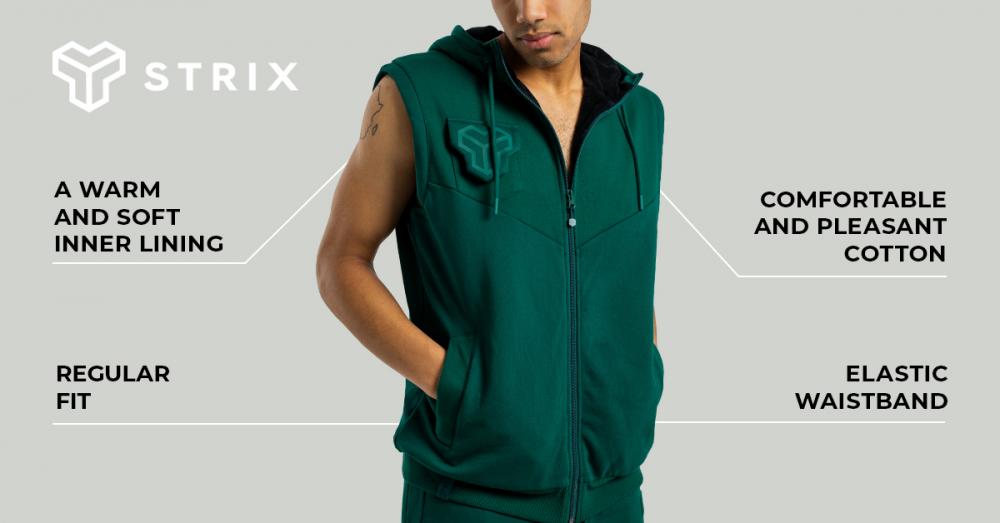 Heren Essential Vest Emerald - STRIX