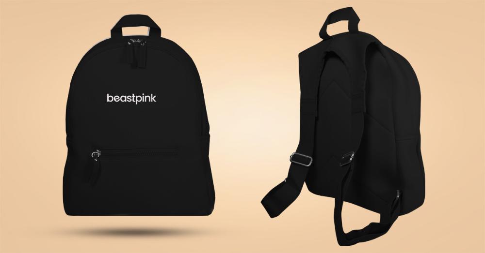 Bliss Rugzak Zwart - BeastPink