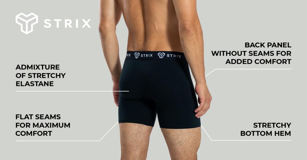Men's Essential 2Pack Black Boxers - STRIX