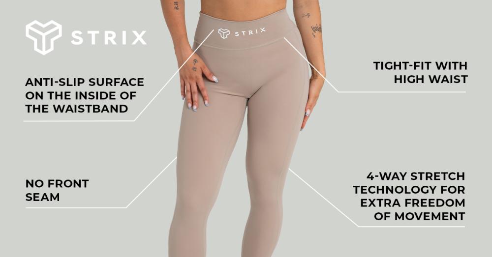 Women's Taupe Leggings - STRIX
