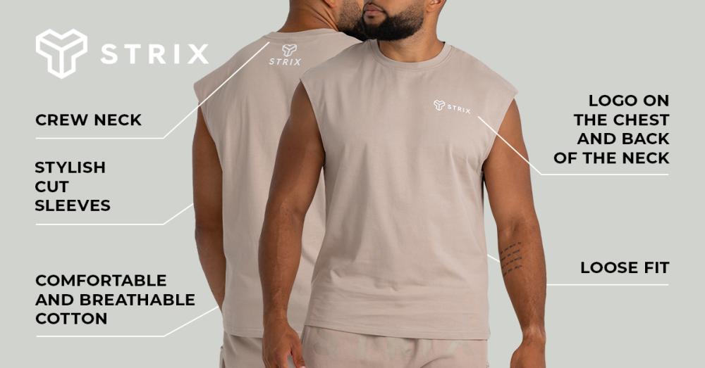 Tanktop Taupe - GymBeam