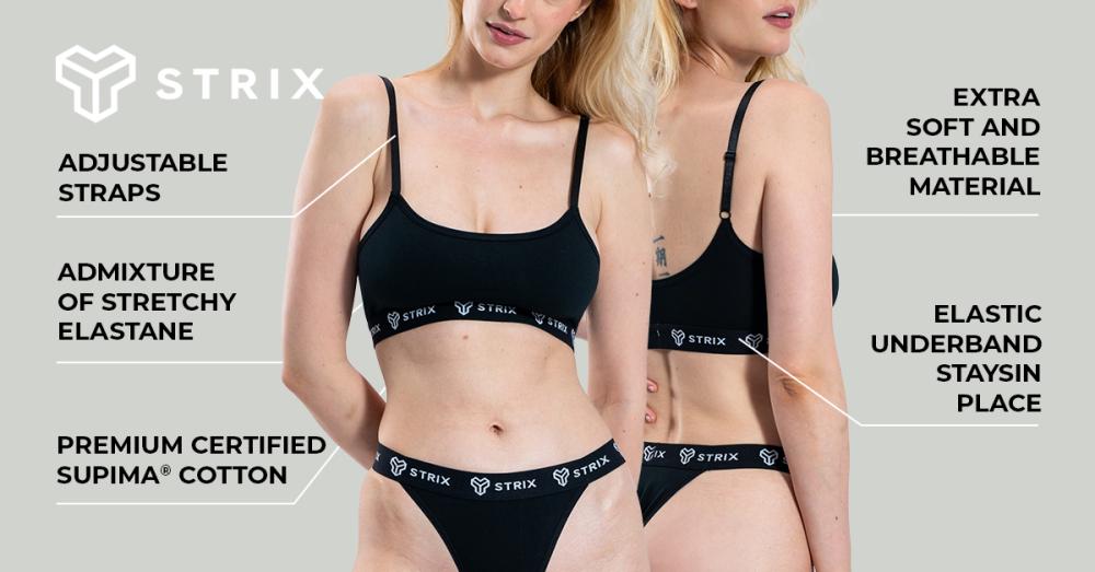 Essential Bralette Black Bra - STRIX