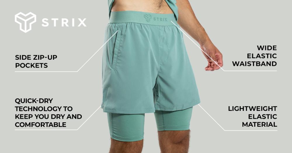 ULTRA 2in1 Shorts Agave - STRIX