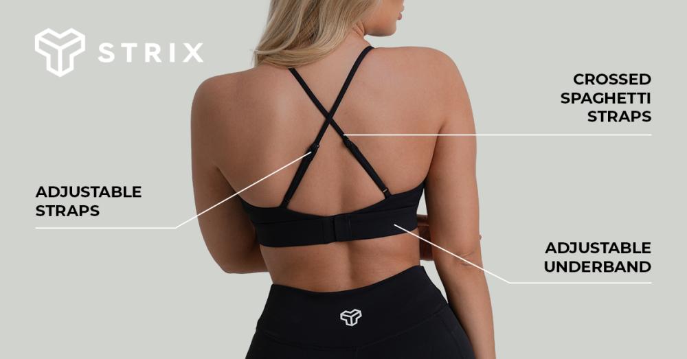 ZOA Triangle Sportbeha Zwart - GymBeam