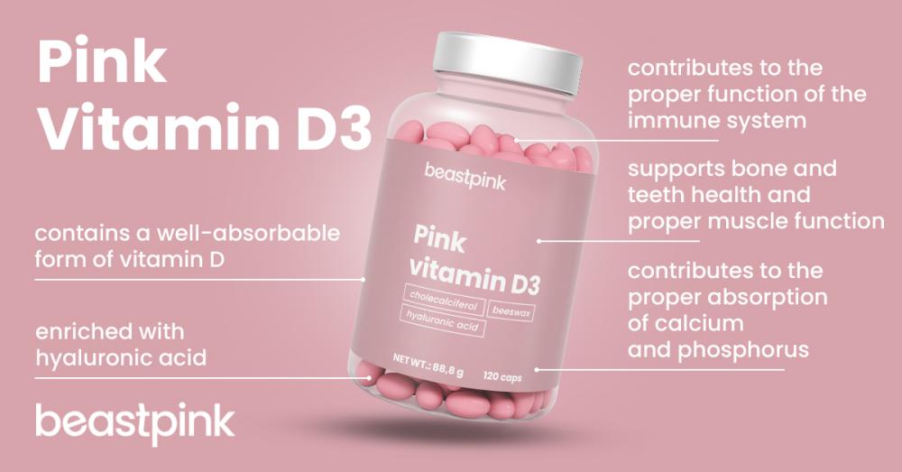 Roze vitamine D3