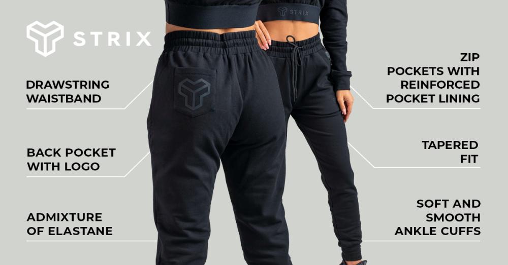 Essential Joggers Zwart - STRIX voor dames