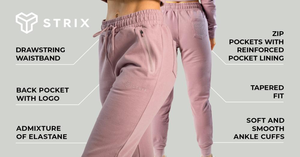 Dames Essential Joggers Mauve - STRIX