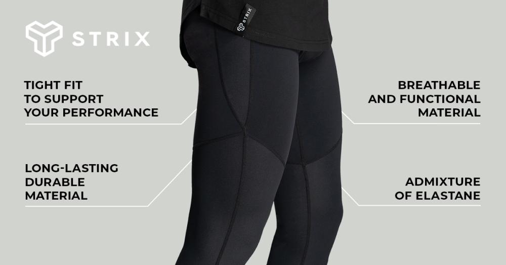 Nebula Legging Zwart - STRIX voor heren