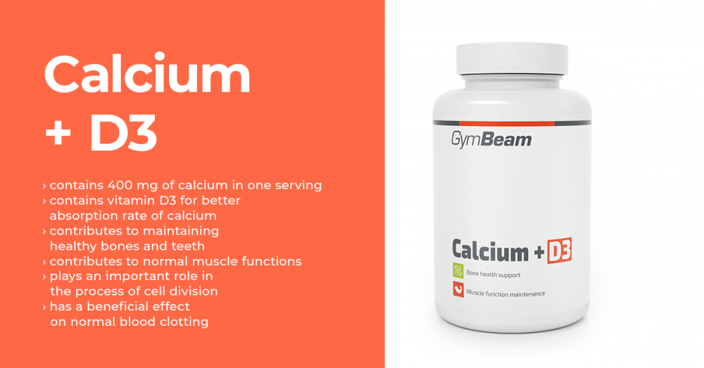 Calcium + Vitamine D3 - GymBeam