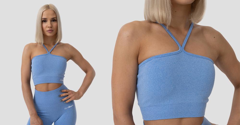 Halter FLO Sportbeha Blauw - GymBeam