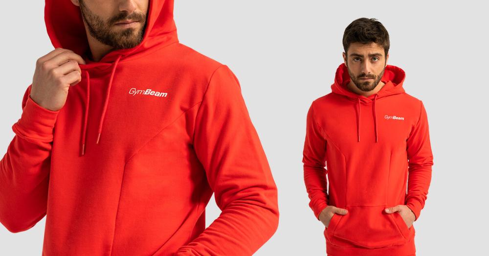 Mikina Limitless Hoodie Hot Red - GymBeam