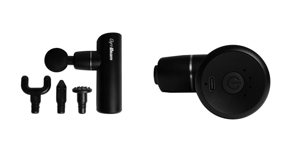 Mini Massagepistool Zwart - GymBeam