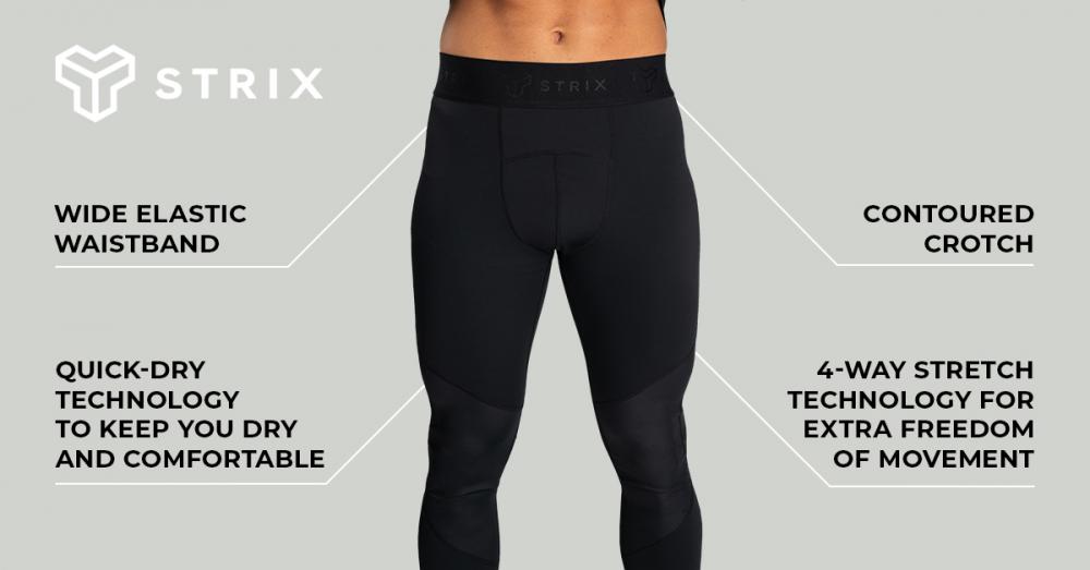 Nebula Legging Zwart - STRIX voor heren