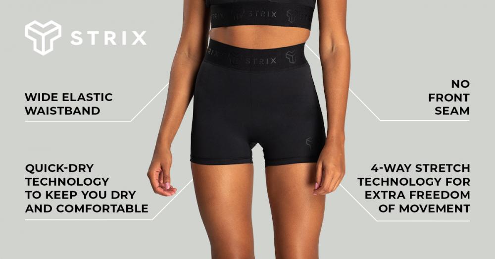 Women's Nebula Shorts Black - STRIX