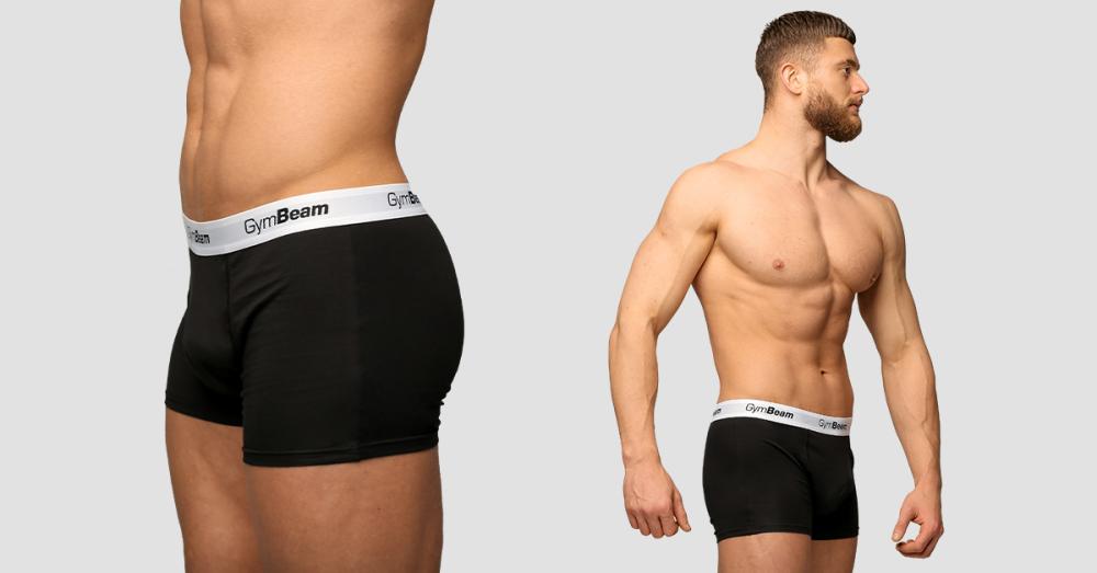 Heren Essentials Boxers 3Pack Zwart - GymBeam