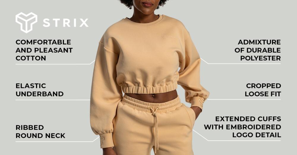 Women's Lunar Cropped Jumper Sandshell - STRIX