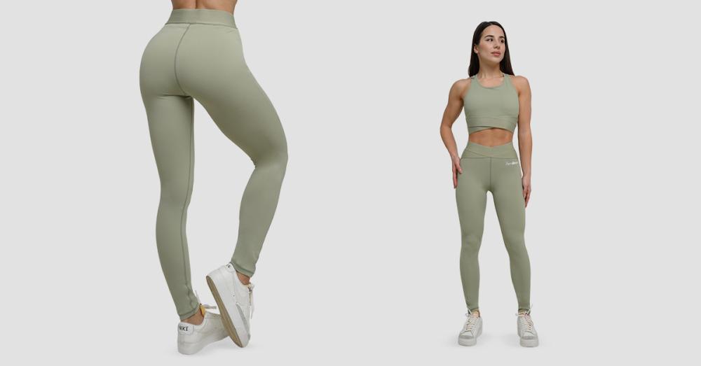 Women's Agile Leggings Sage - GymBeam 
