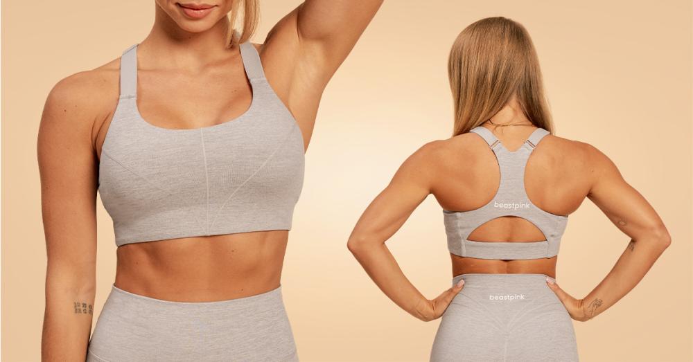 Sense Sportbeha Grijs - BeastPink