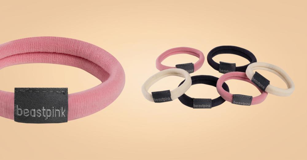 Set of Hair Ties Mix - BeastPink