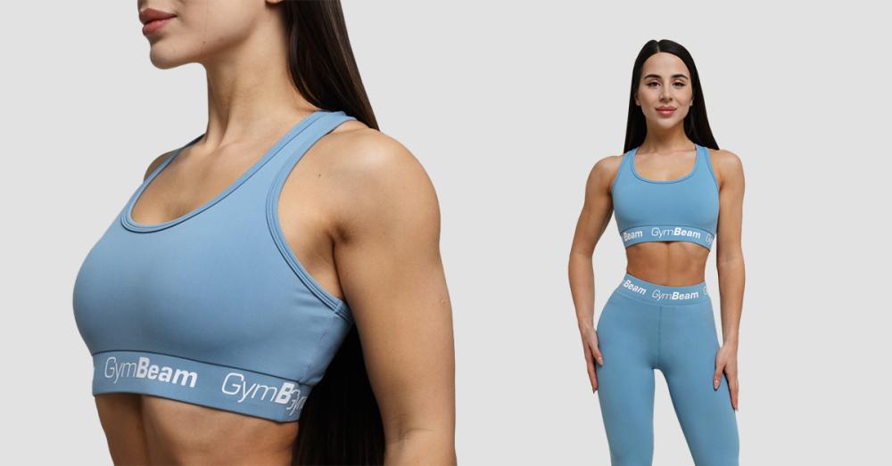 Women's Simple Bra Rouge Steel Grey - GymBeam 