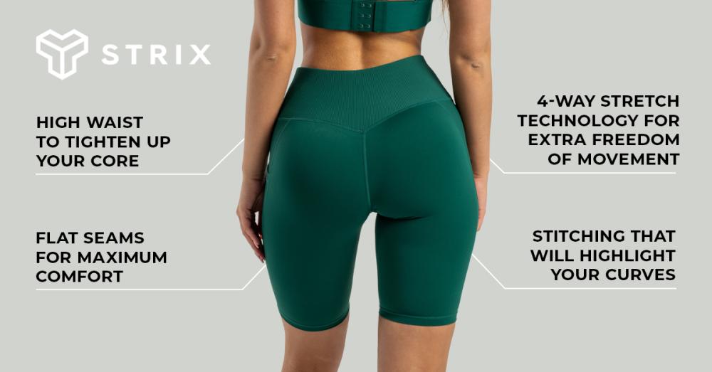 Women's Stellar Shorts Emerald - STRIX