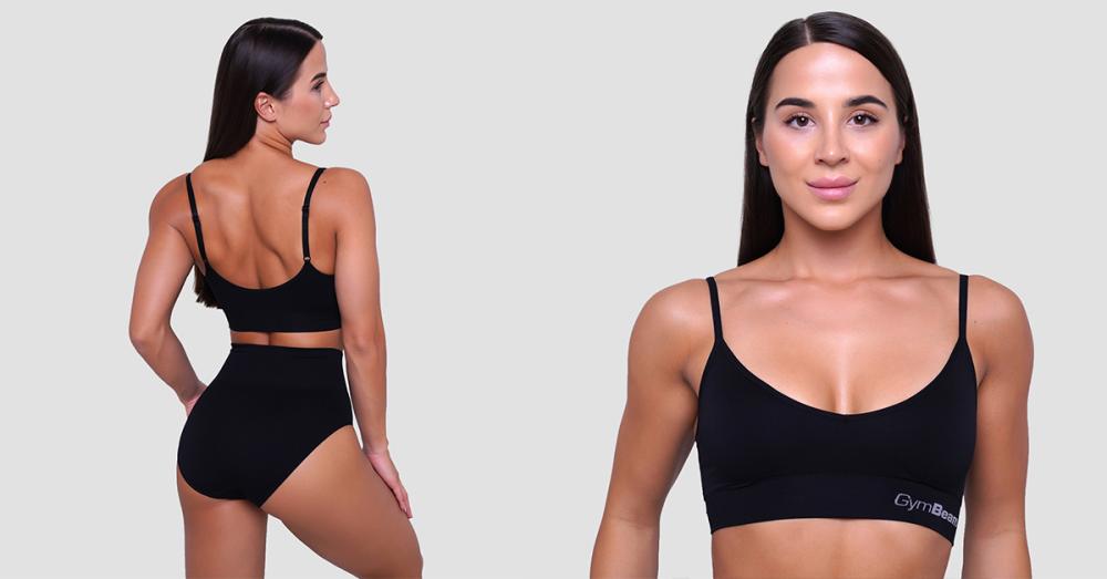 Triangle Bralette Zwart - GymBeam