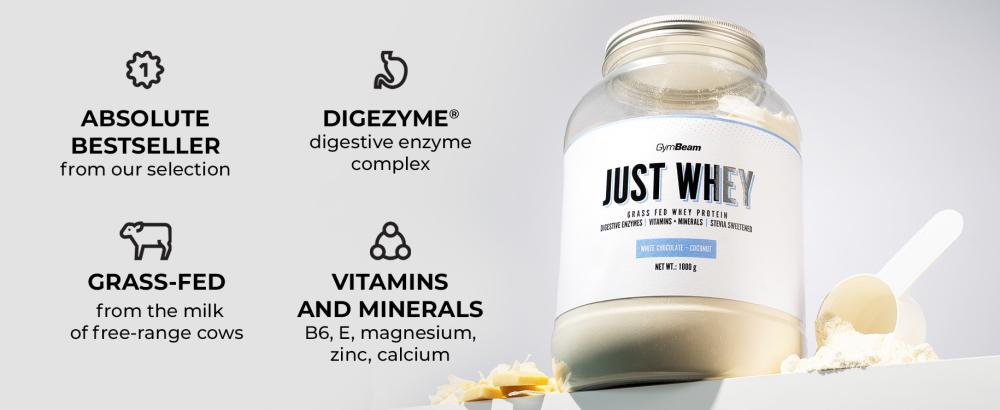 Best Grass-Fed Protein - Just Whey - GymBeam