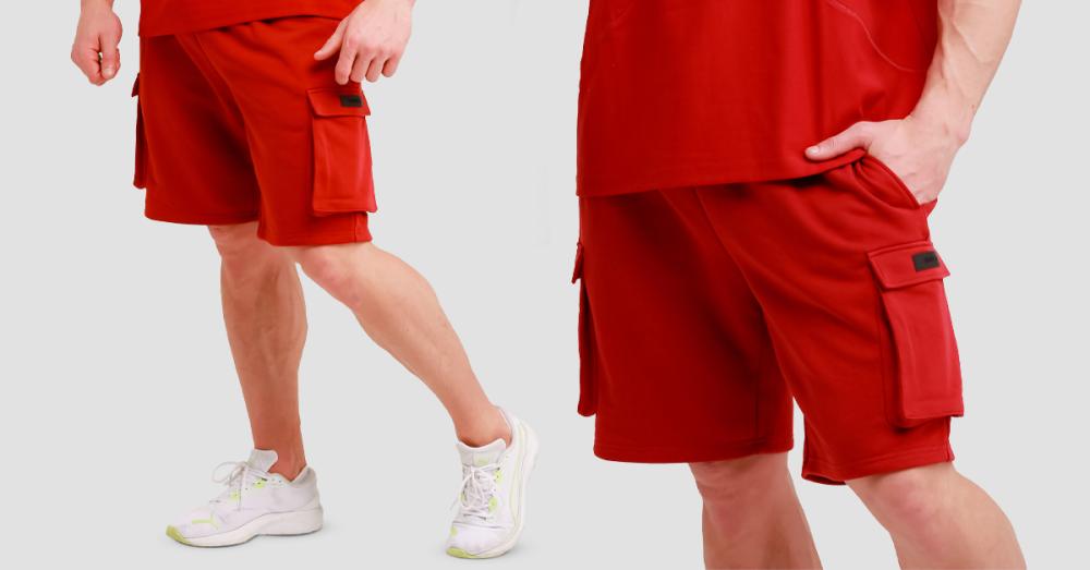 Utility Shorts Red - GymBeam