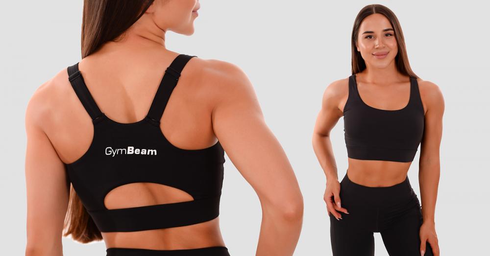 Cut-Out Sportbeha zwart - GymBeam