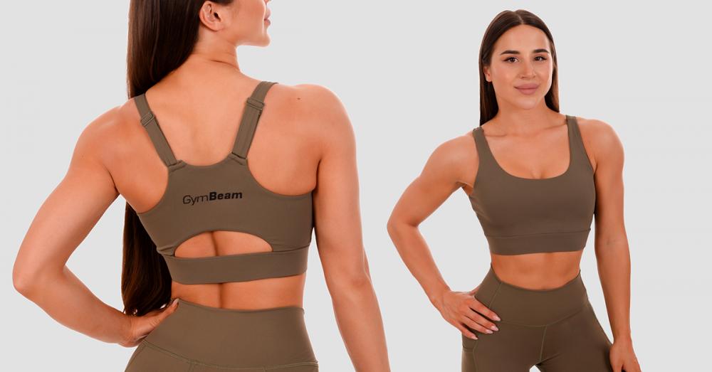 Cut-Out Sportbeha olijf - GymBeam