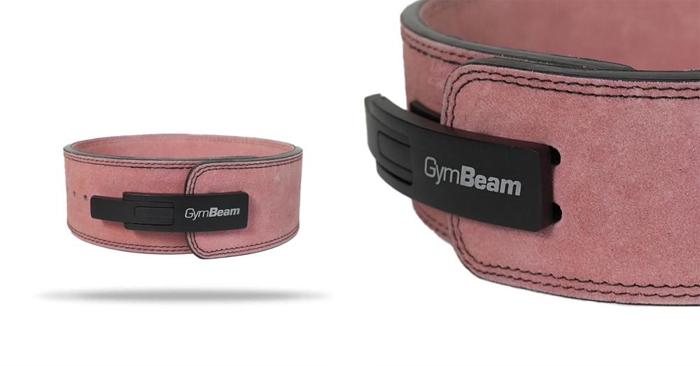 LEVER Weightlifting Belt Pink - GymBeam 