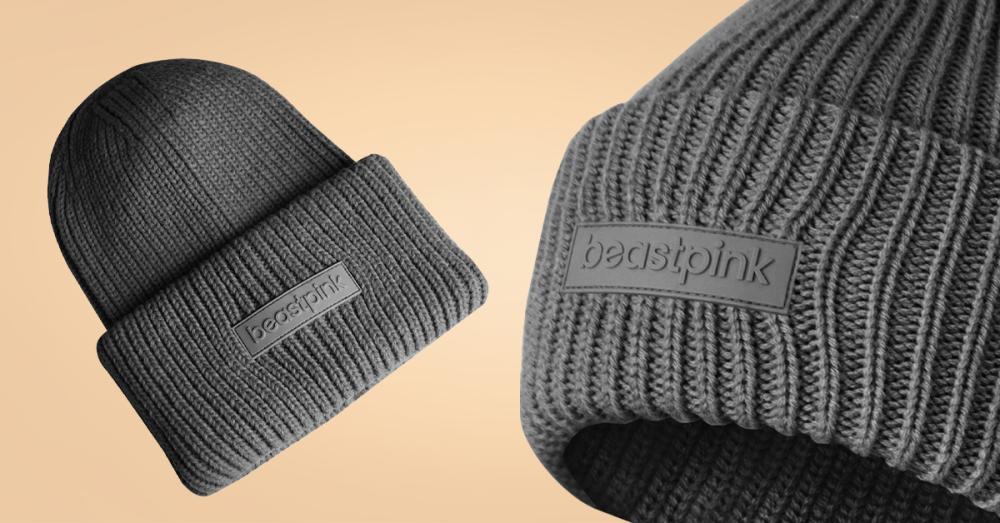 Winter Beanie Zilver Zwart - BeastPink