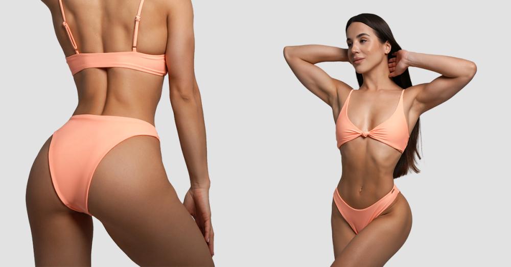 CURACAO Bikinibroekje Peach - GymBeam 