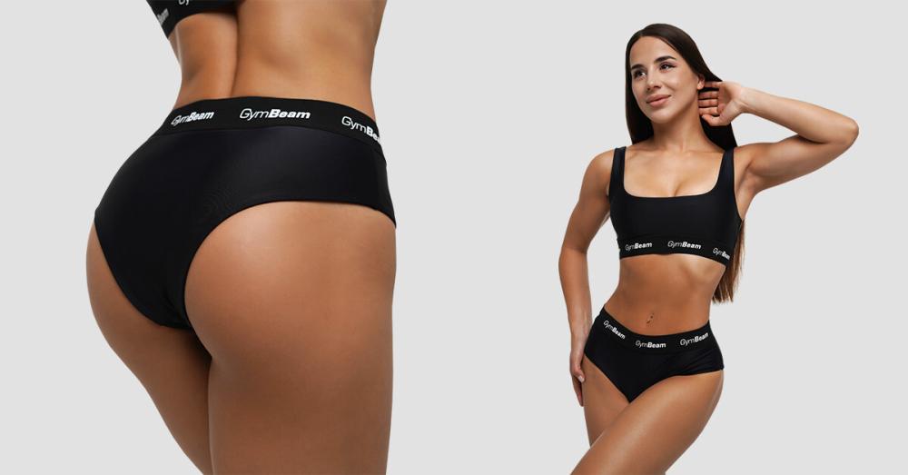 Sporty Bikinibroekje Zwart - GymBeam