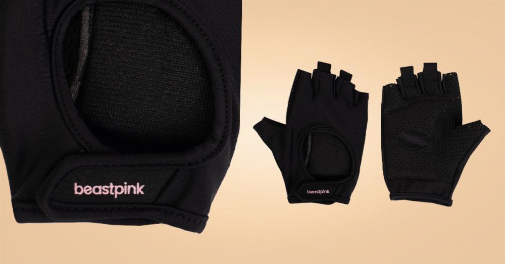 Women's Hyper Fitness Gloves Black - BeastPink
