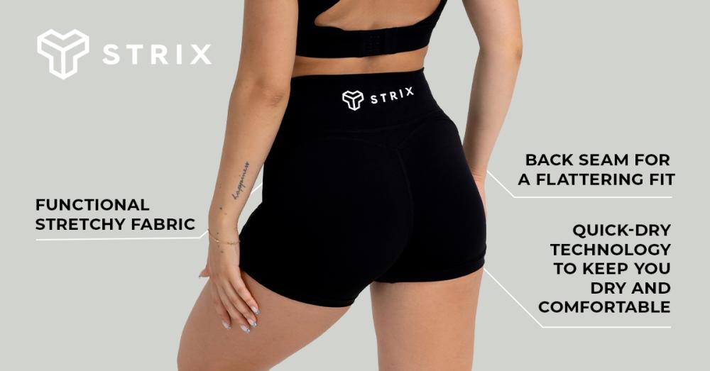 Women's Shorts Black - STRIX