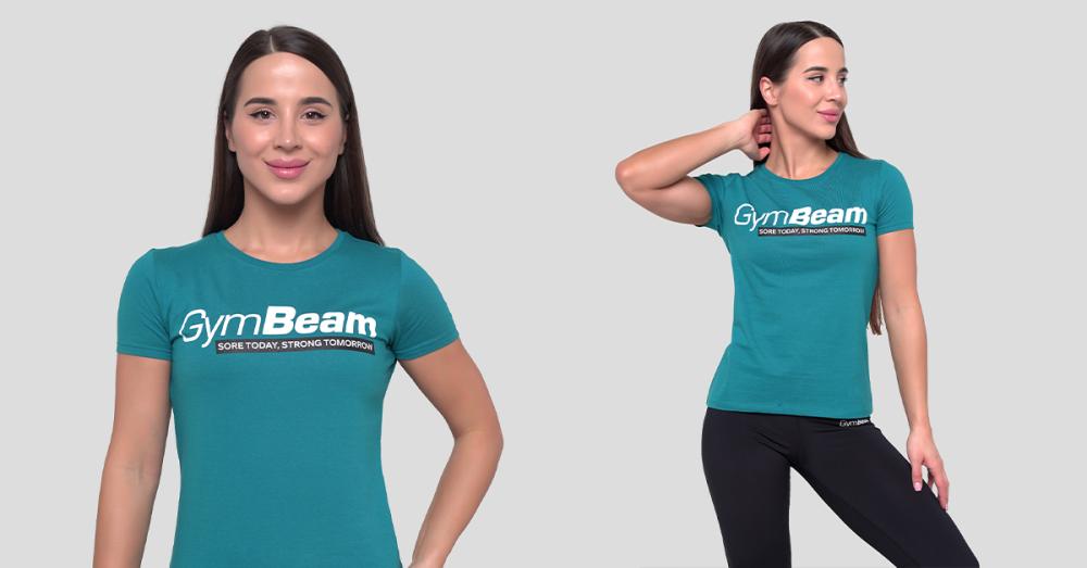 Women's Strong Tomorrow Blue T-shirt - GymBeam