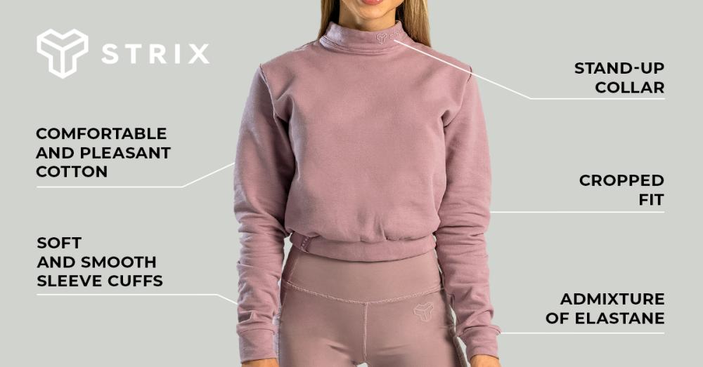 Essential High-Neck Jumper Mauve - STRIX