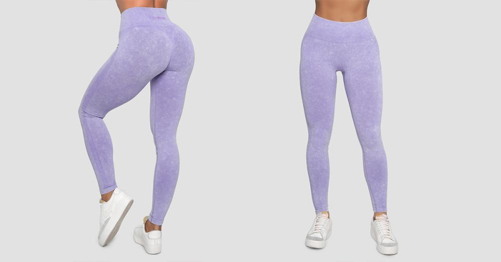 Women's Lift Violet Seamless Leggings - GymBeam