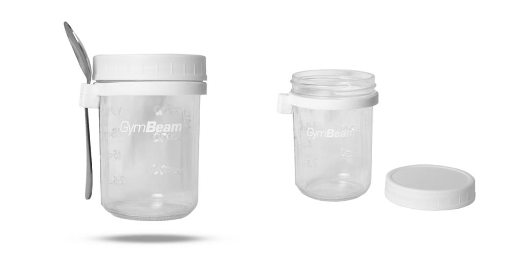 Ontbijtbeker Wit 350 ml - GymBeam