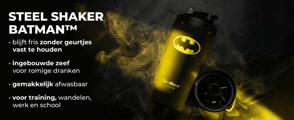 Voordelen van Steel Shaker Batman™ 750 ml - GymBeam
