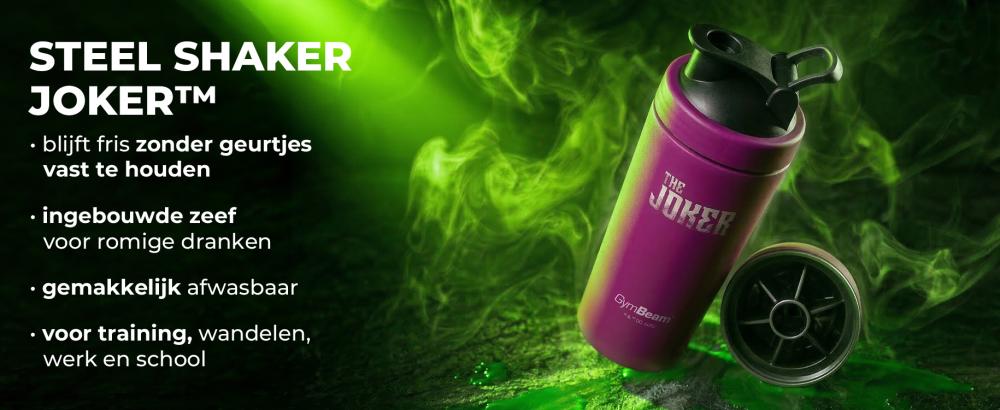 Voordelen van Stalen Shaker The Joker™ 750 ml - GymBeam